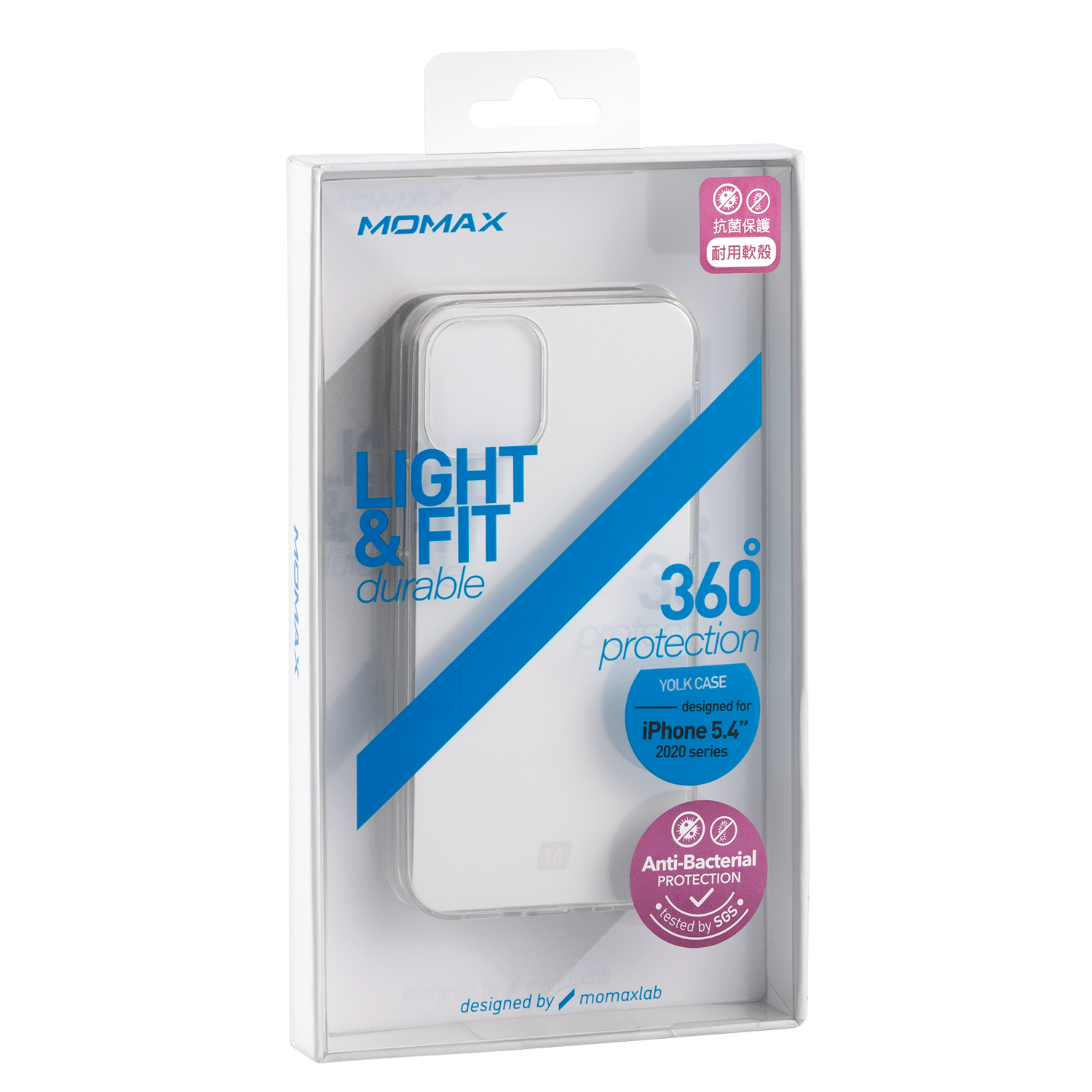 Momax Anti-Bacterial Clear Case for iPhone 12 Mini - TECH STREET