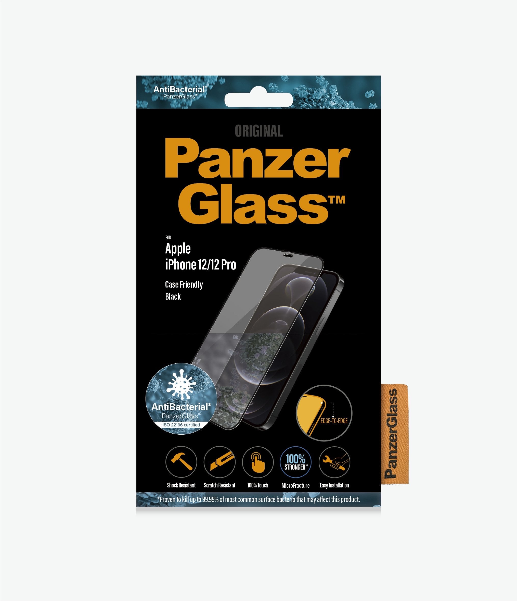 PanzerGlass Screen Protectors Edge to Edge Black Frame for iPhone 12 & 12 Pro - TECH STREET