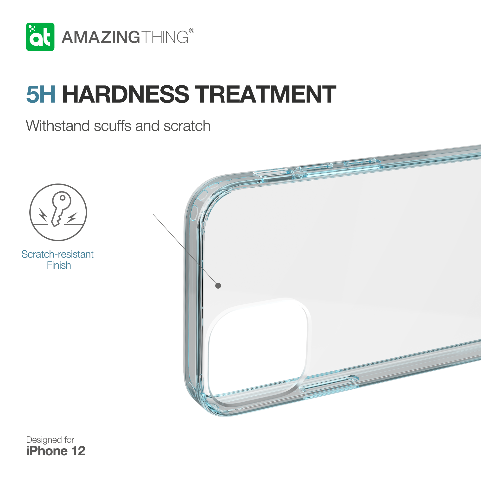 AMAZINGthing Anti-Microbial Outre Minimal Drop Protection Case for iPhone 12 Mini - TECH STREET