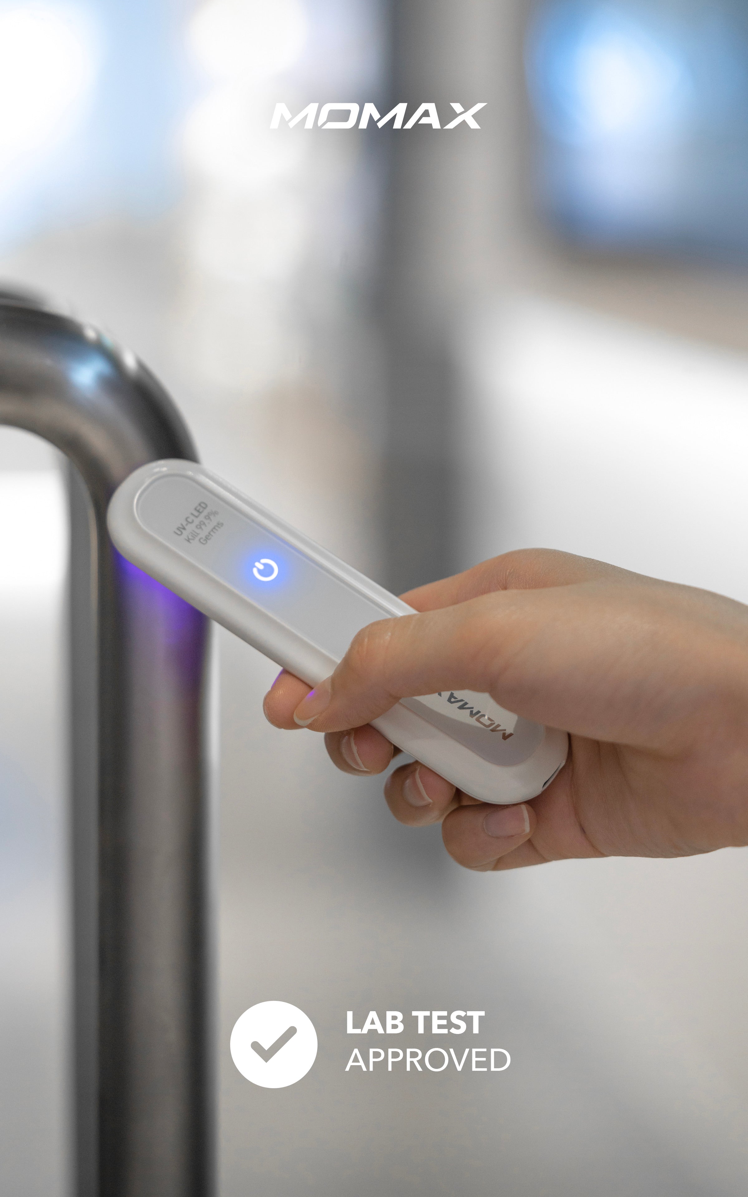 Momax UV-C Pen Portable LED Sanitizer White - Tech Street