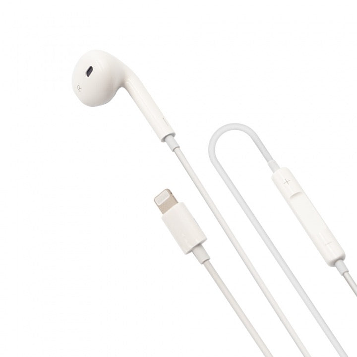 Porodo Mono Earphone with Lightning Connector - White - TECH STREET