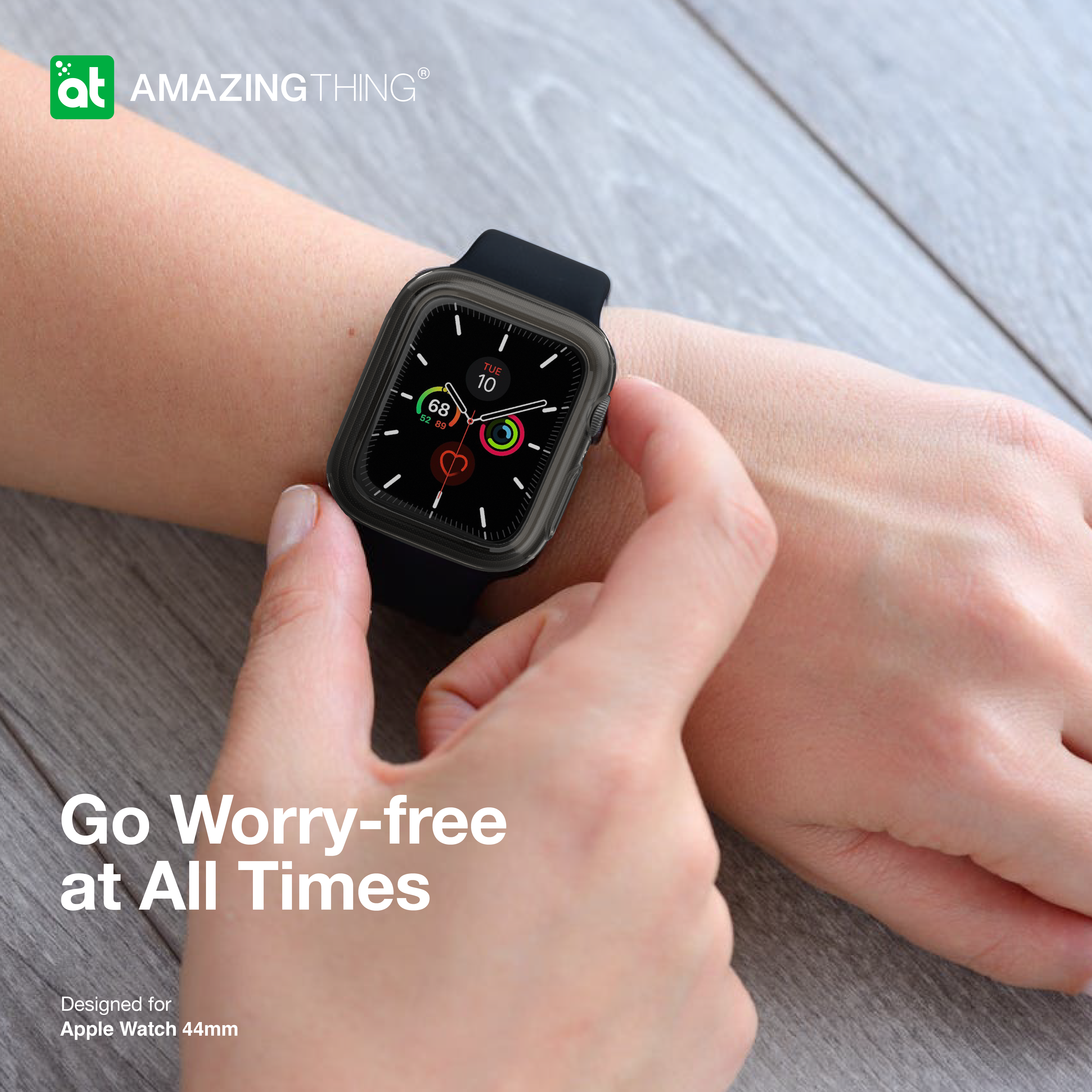 AMAZINGthing AW 44M Series 5/4 Outre Bumper + Screen Protection - Black - Tech Street