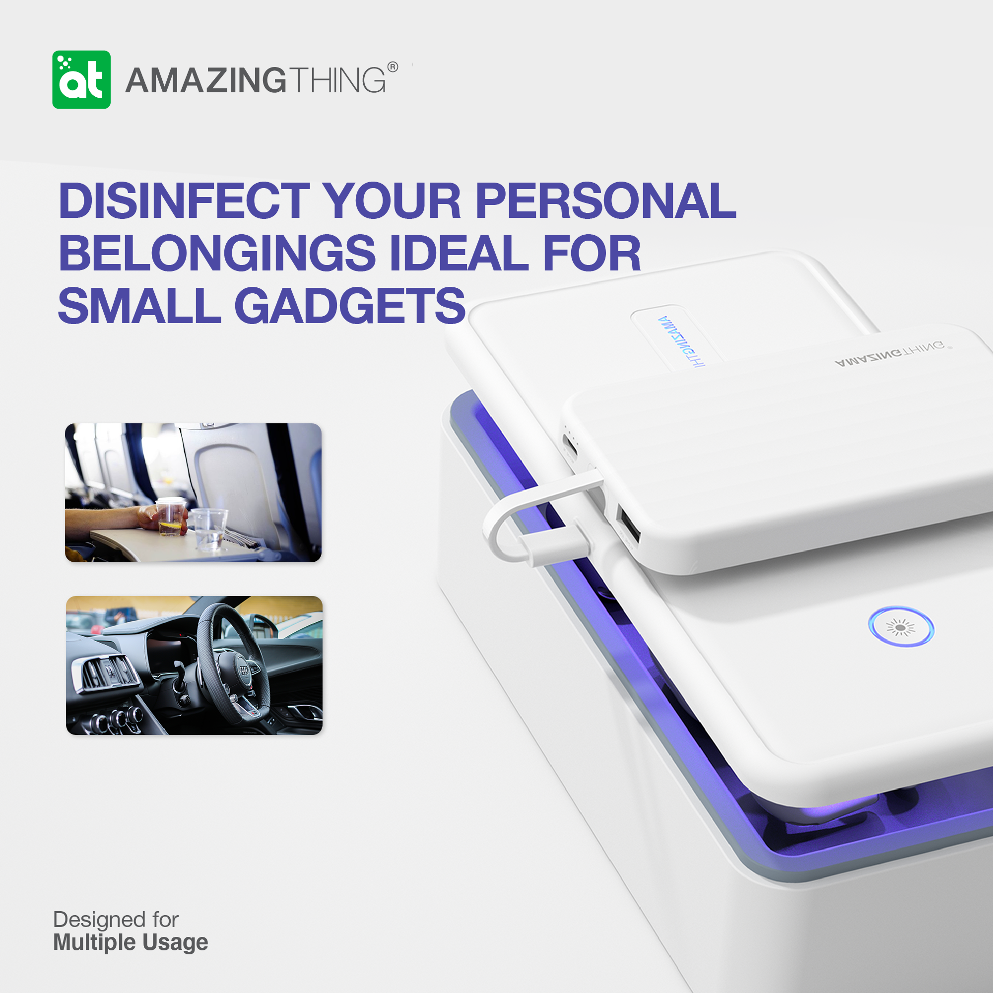 AMAZINGthing All in One UV-C Light Box with Pad Pro and 6000mAh Power Bank - TECH STREET