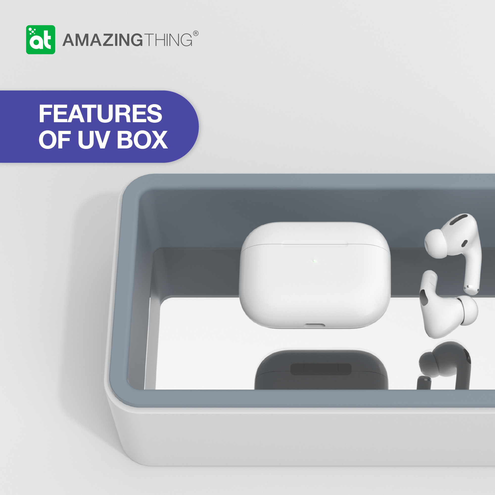 AMAZINGthing All in One UV-C Light Box with Pad Pro and 6000mAh Power Bank - TECH STREET