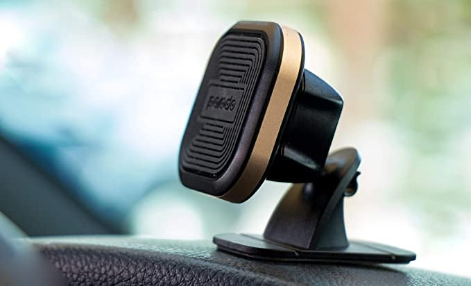 Porodo Aluminum Magnetic Car Mount ( Air vent + Stick On Holder ) - Gold - Tech Street