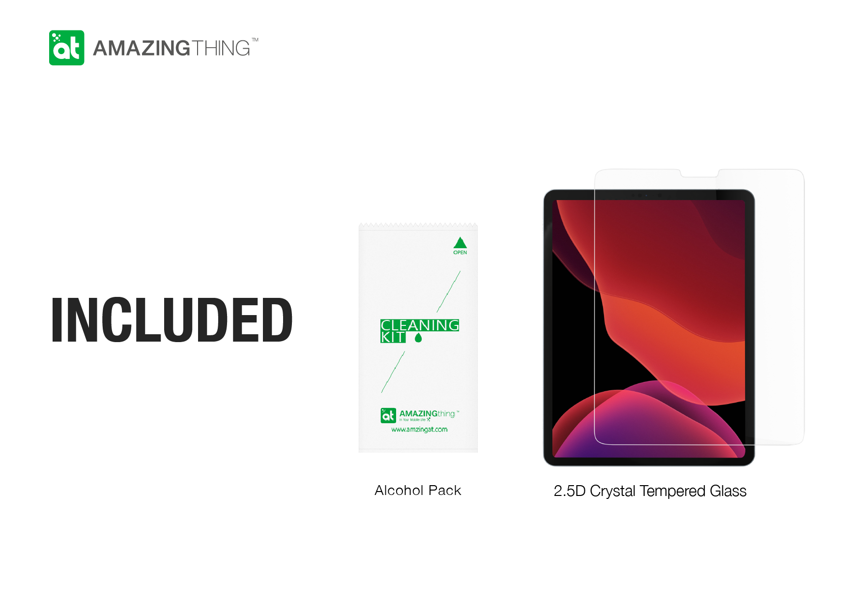 AMAZINGthing iPad Pro 12.9'' 2021 Optic Pro Supreme Glass Protector