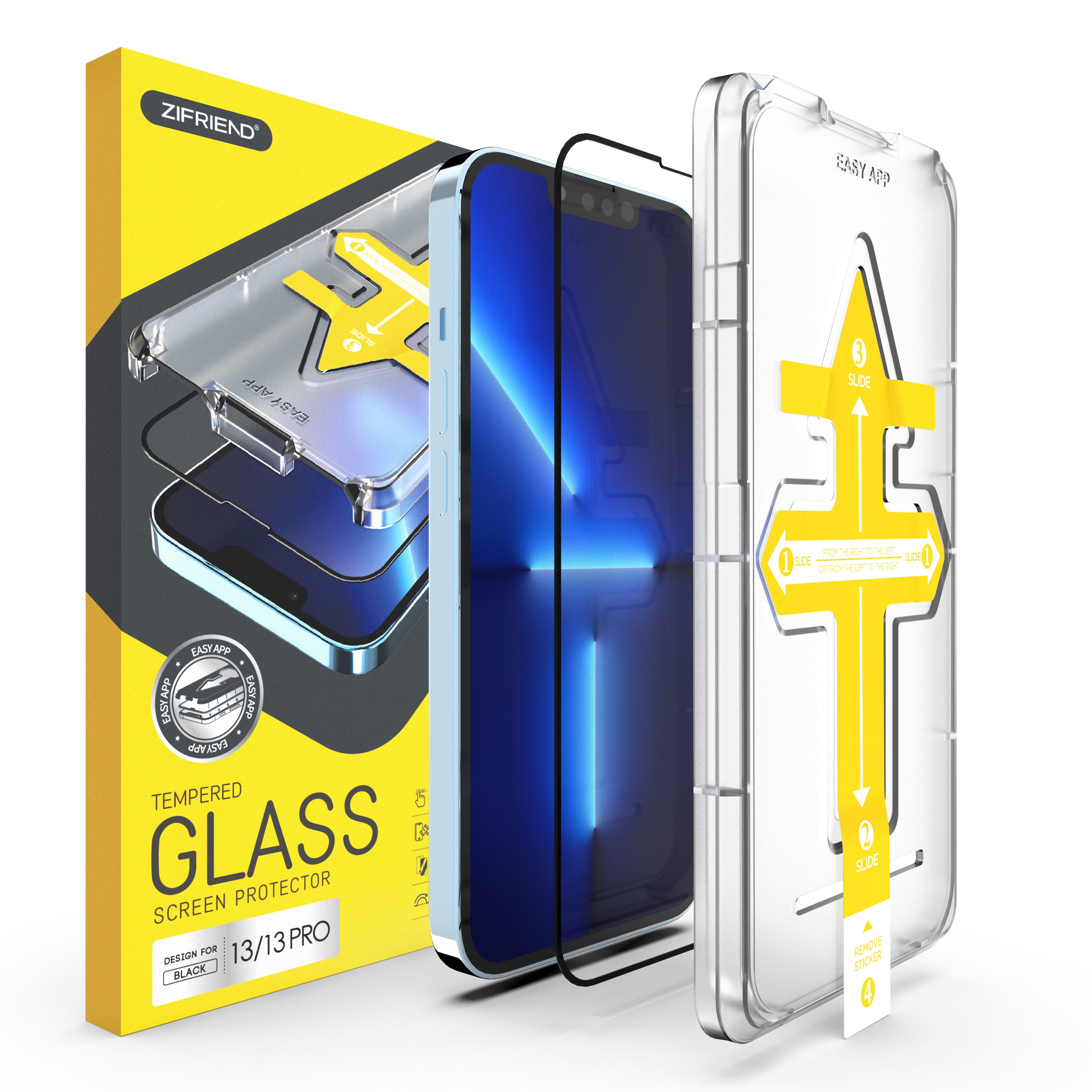Zifriend Premium Glass Screen Protector for iPhone 13 Pro Max - Clear