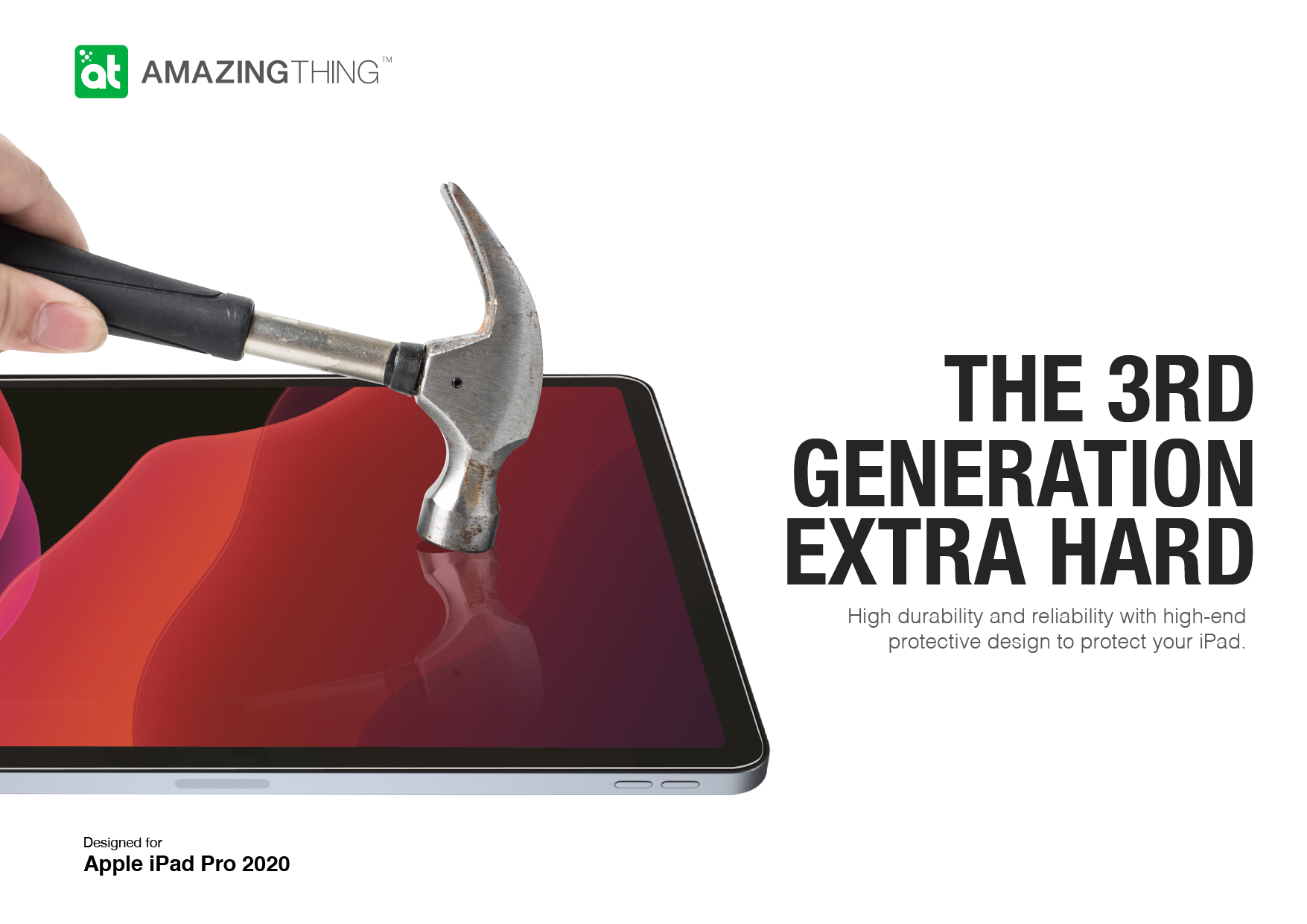 AMAZINGthing iPad Pro 11'' 2021 Optic Pro Supreme Glass Protector
