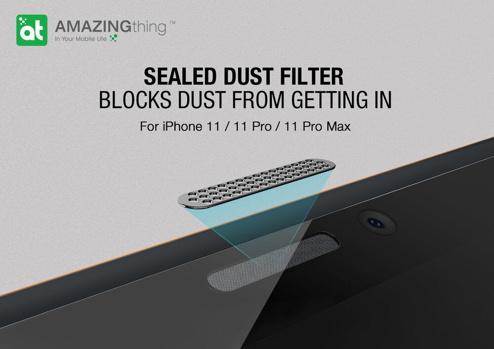 AMAZINGthing 2.75D Ex-Bullet Matte Dust Filter Glass with Installer for iPhone 11 - TECH STREET