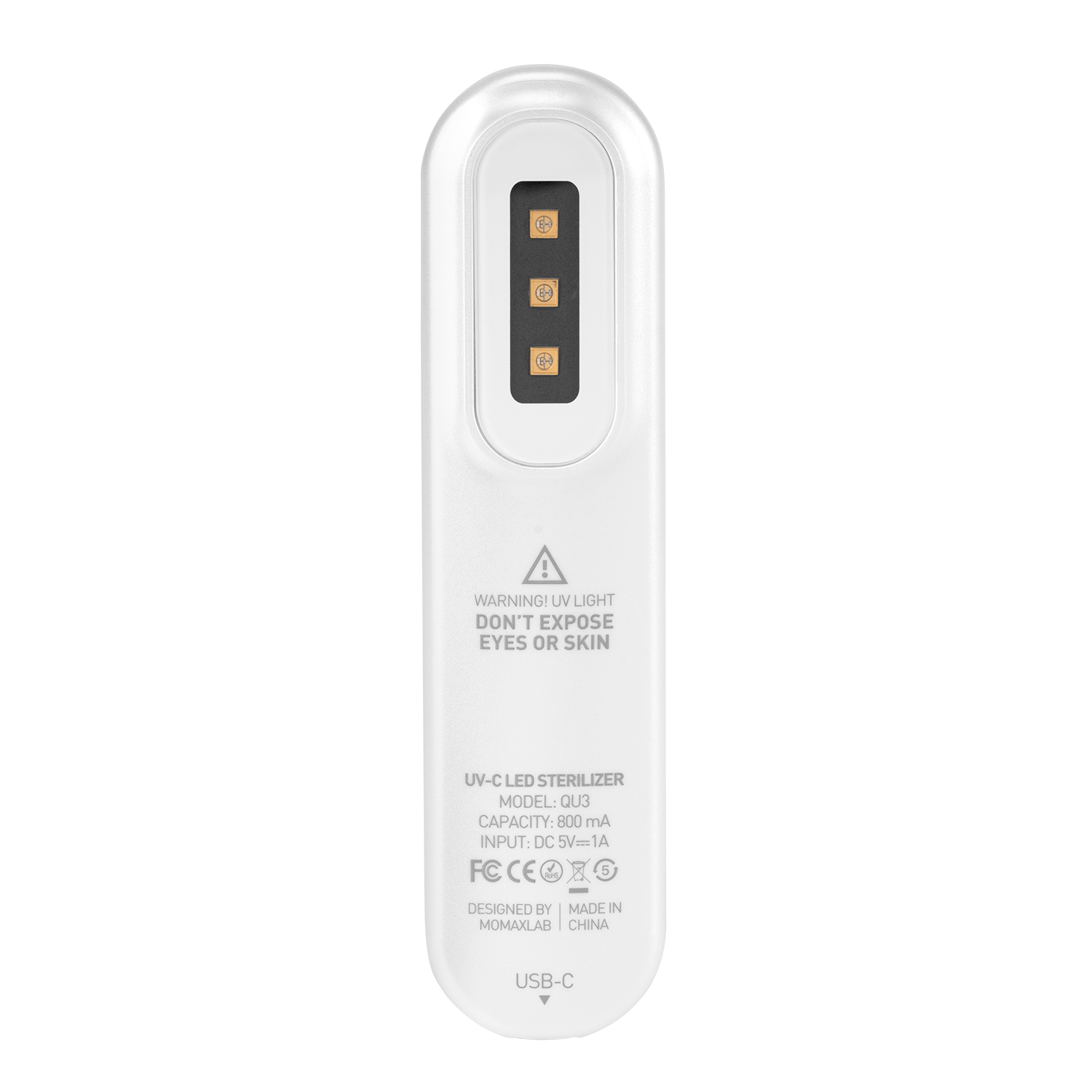 Momax UV-C Pen Portable LED Sanitizer White - Tech Street