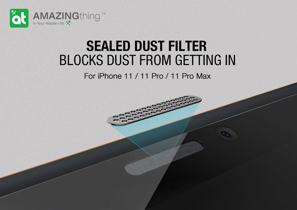 AMAZINGthing 2.75D Ex-Bullet Dust Filter Glass with Installer for iPhone 11 - TECH STREET