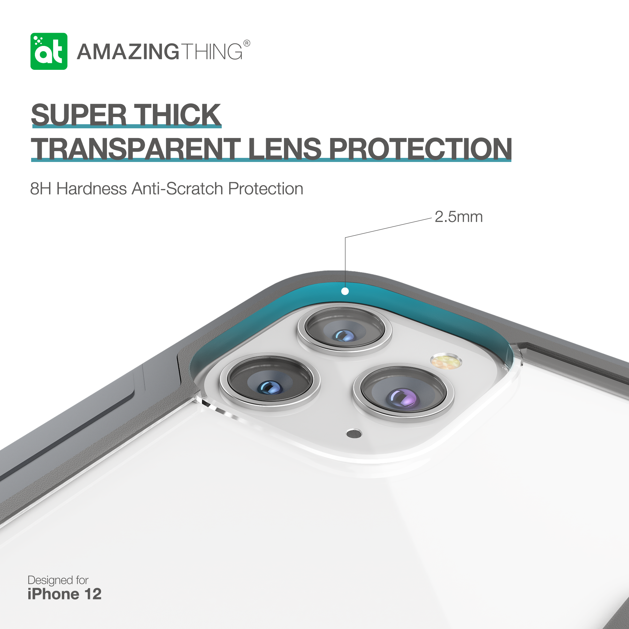 AMAZINGthing Military Drop Proof Case for iPhone 12 Mini - TECH STREET