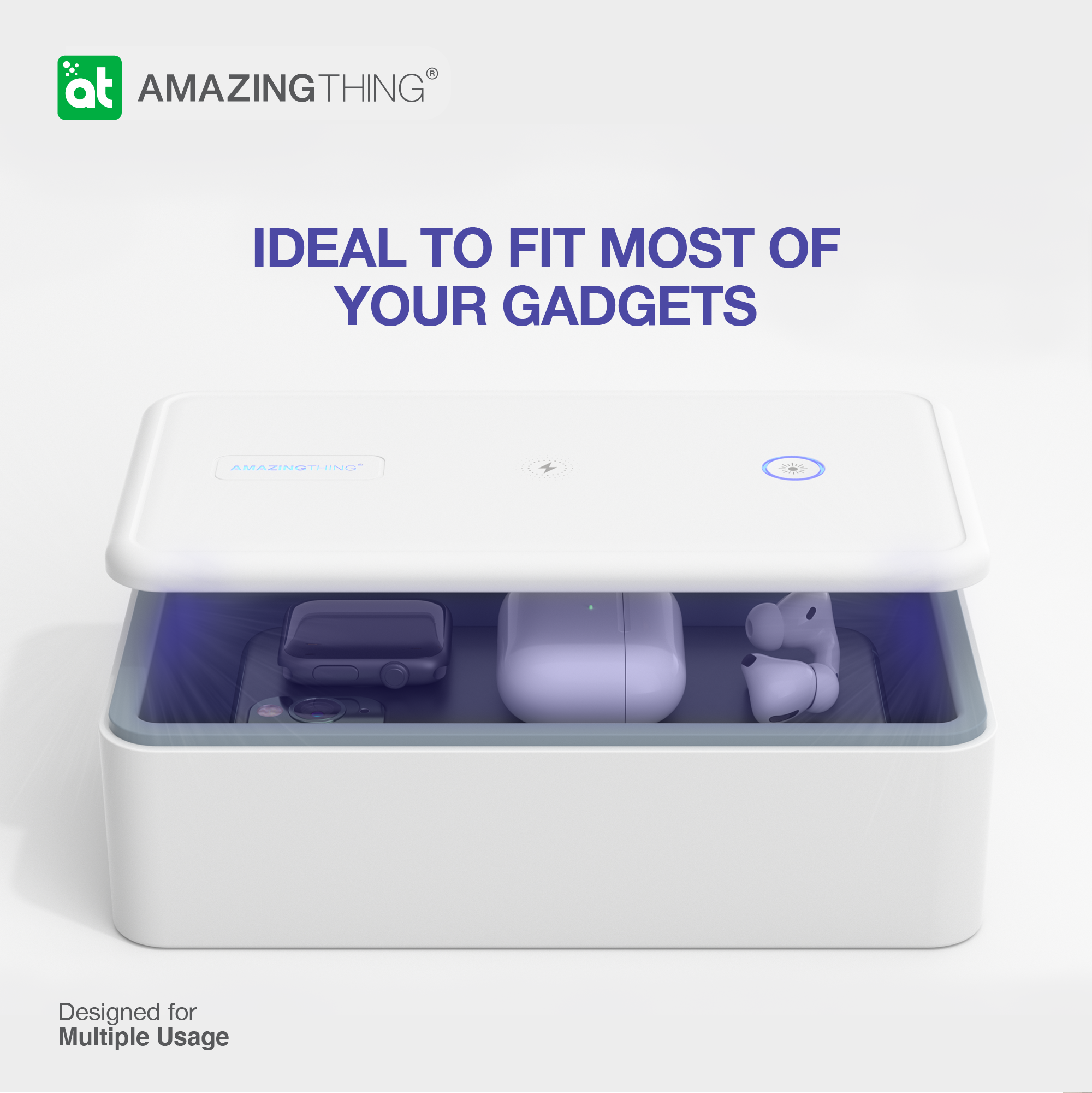 AMAZINGthing All in One UV-C Light Box with Pad Pro and 6000mAh Power Bank - TECH STREET