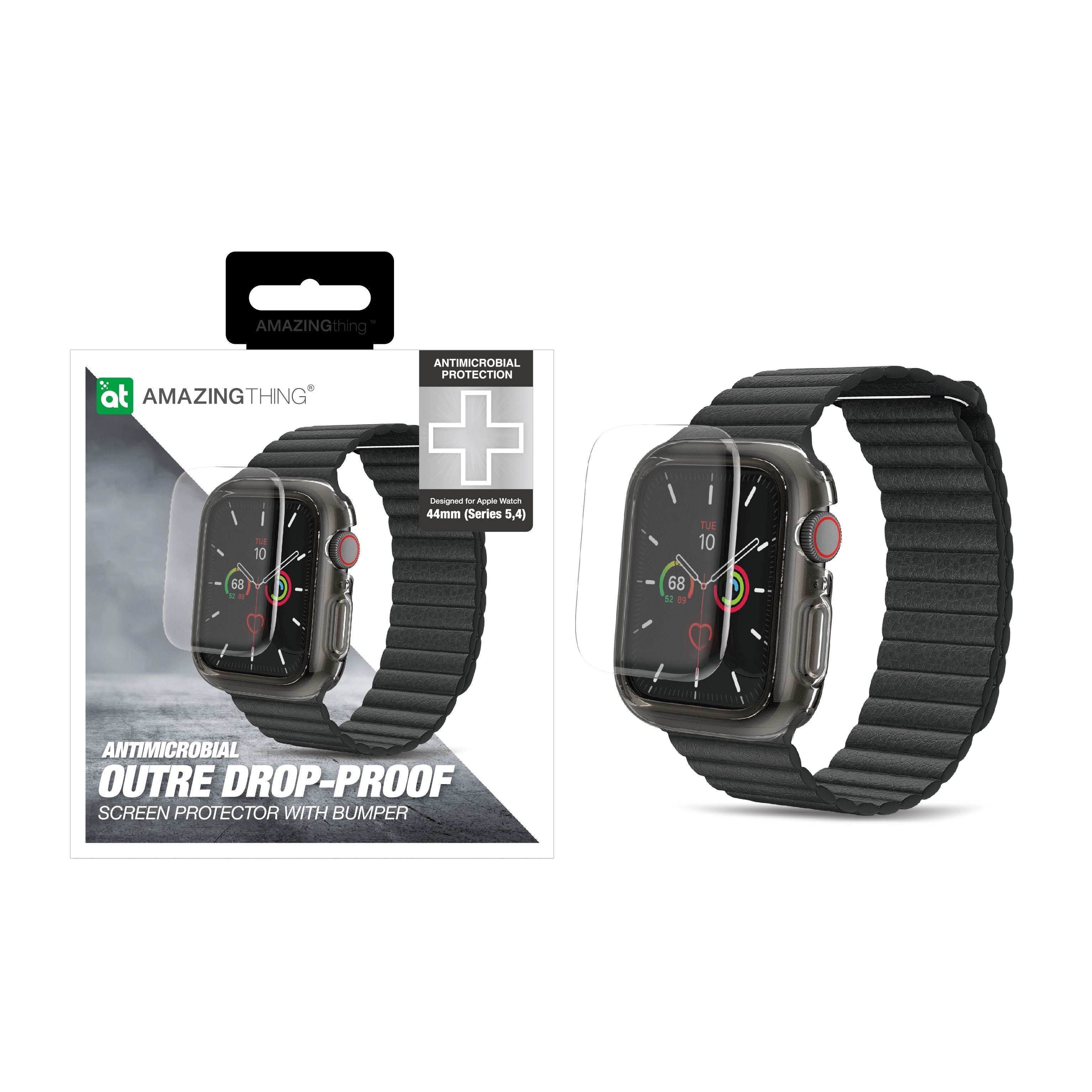 AMAZINGthing AW 44M Series 5/4 Outre Bumper + Screen Protection - Black - Tech Street