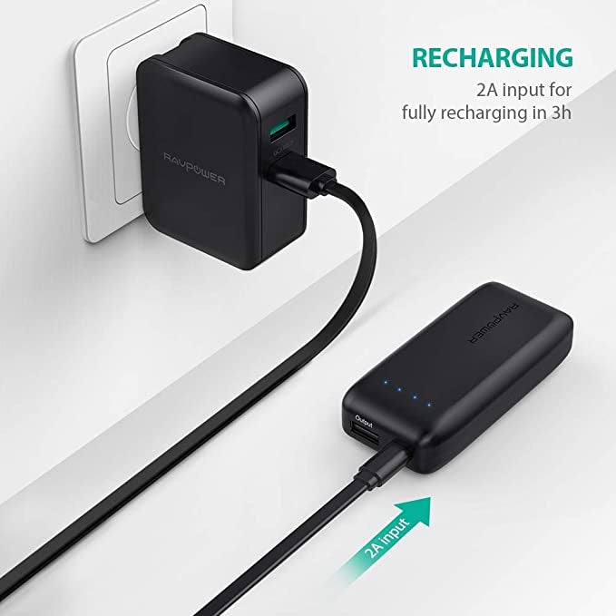 Ravpower iSmart 2.0 Power Bank 6700mAh - Black - TECH STREET