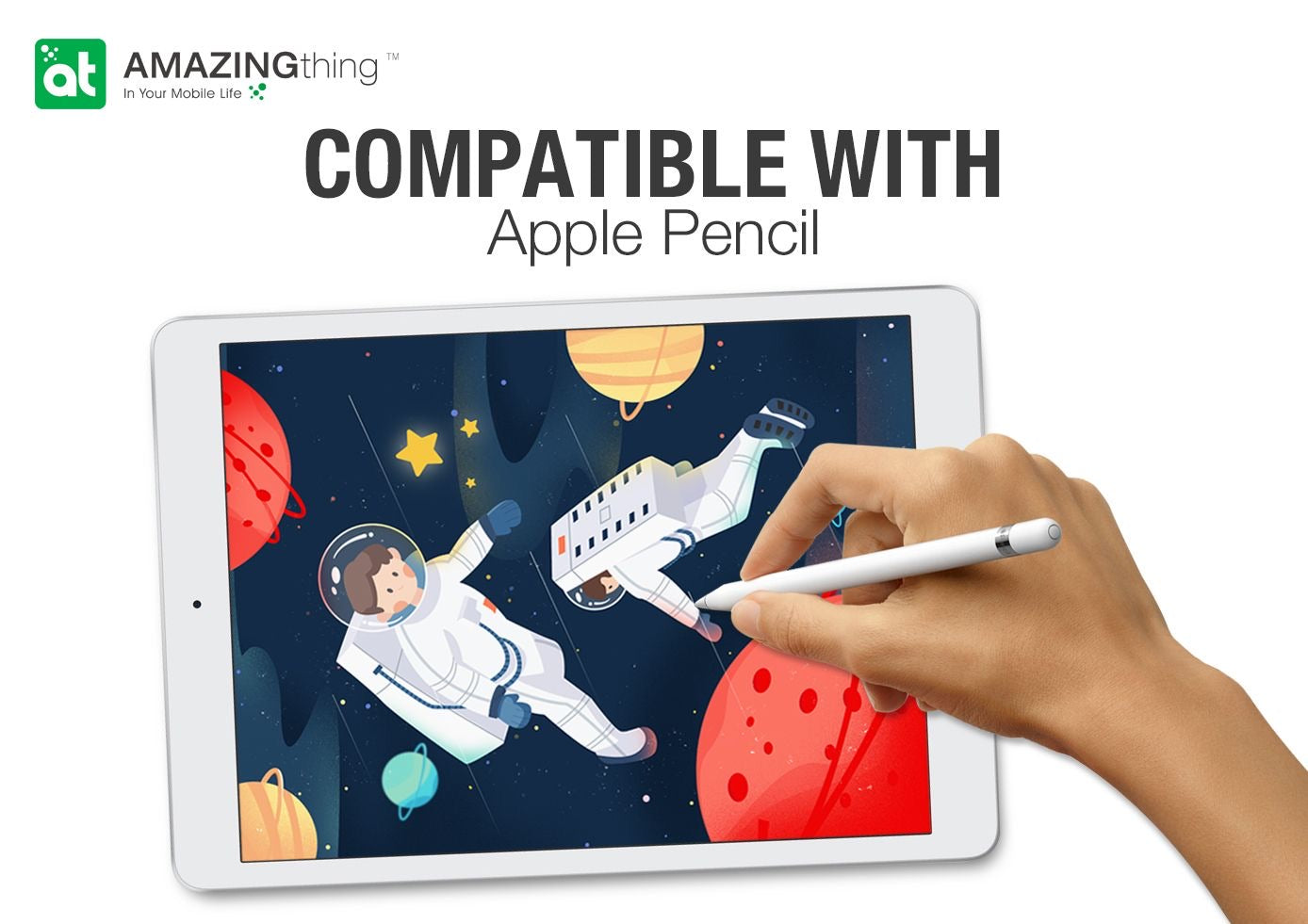 AMAZINGthing iPad 10.2inch 2.5D Anti-Bacterial Glass (Crystal) - Tech Street