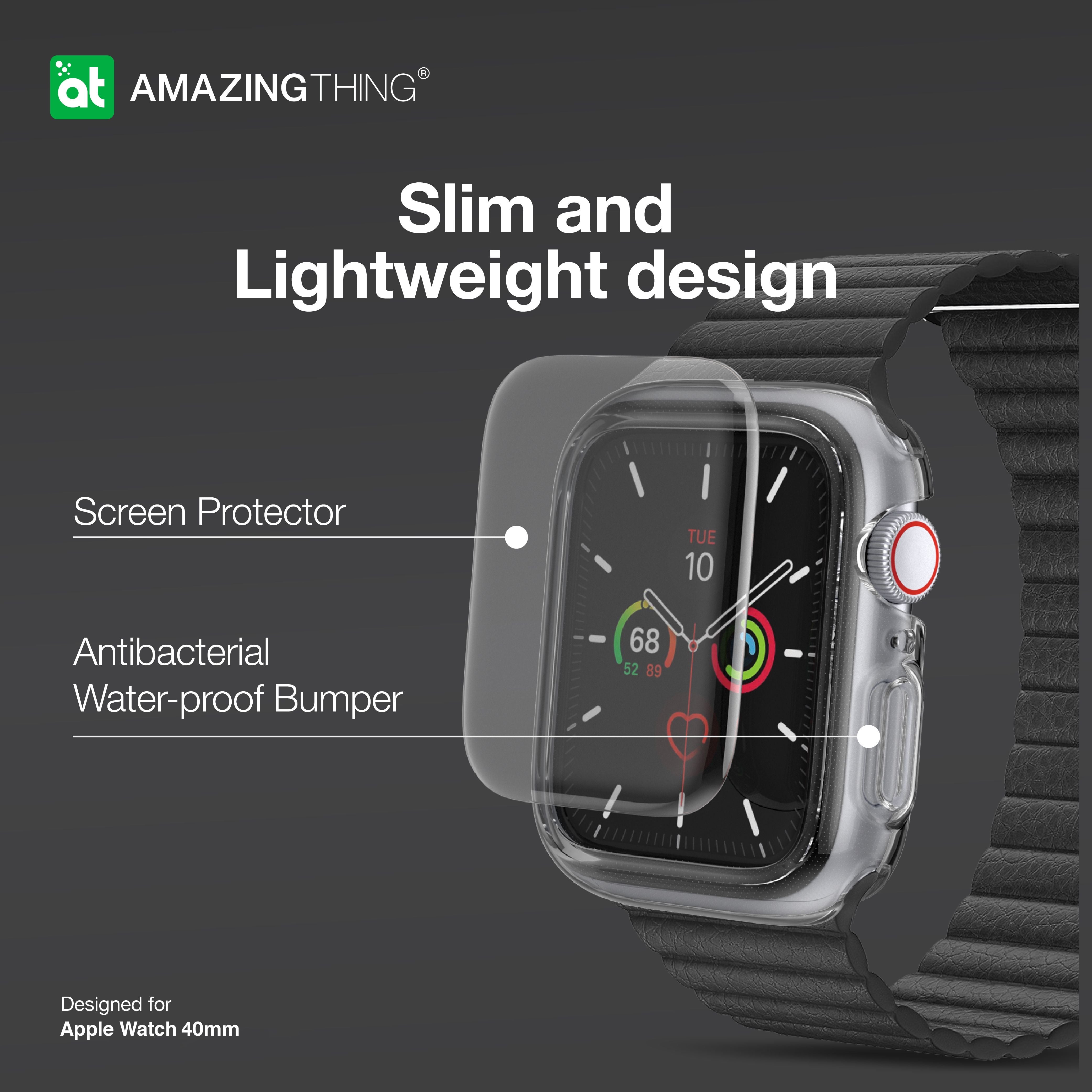 AMAZINGthing AW 40M Series 5/4 Outre Bumper + Screen Protection - Clear - Tech Street