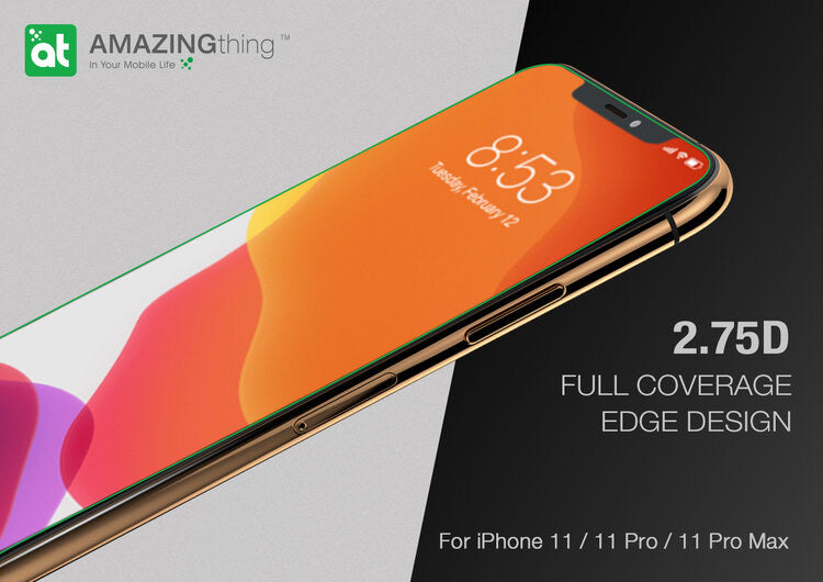 AMAZINGthing 2.75D Ex-Bullet Matte Dust Filter Glass with Installer for iPhone 11 - TECH STREET