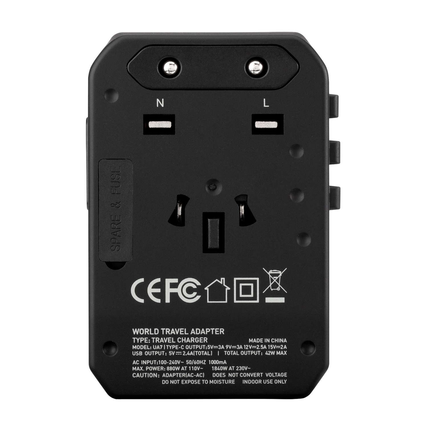 Momax 1 World Travel Adaptor 4-Port