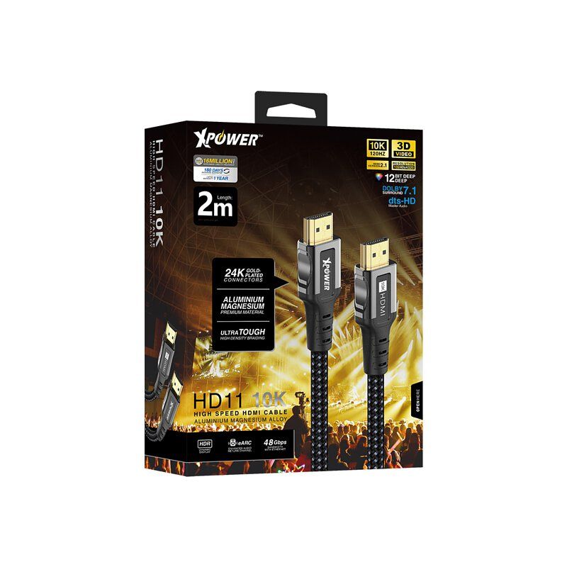 XPower HD11 10K High Speed HDMI Cable 2M