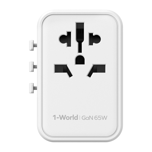 Momax 1-World GAN 5 Ports + AC Travel Adapter 65W