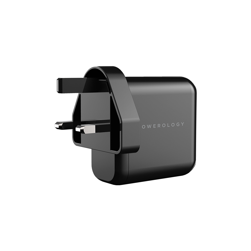 Powerology 3-Port 65W PD GAN Charger