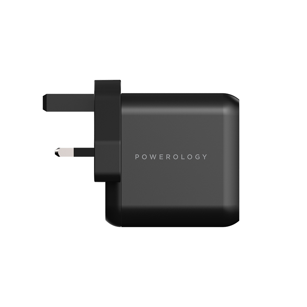 Powerology 3-Port 65W PD GAN Charger