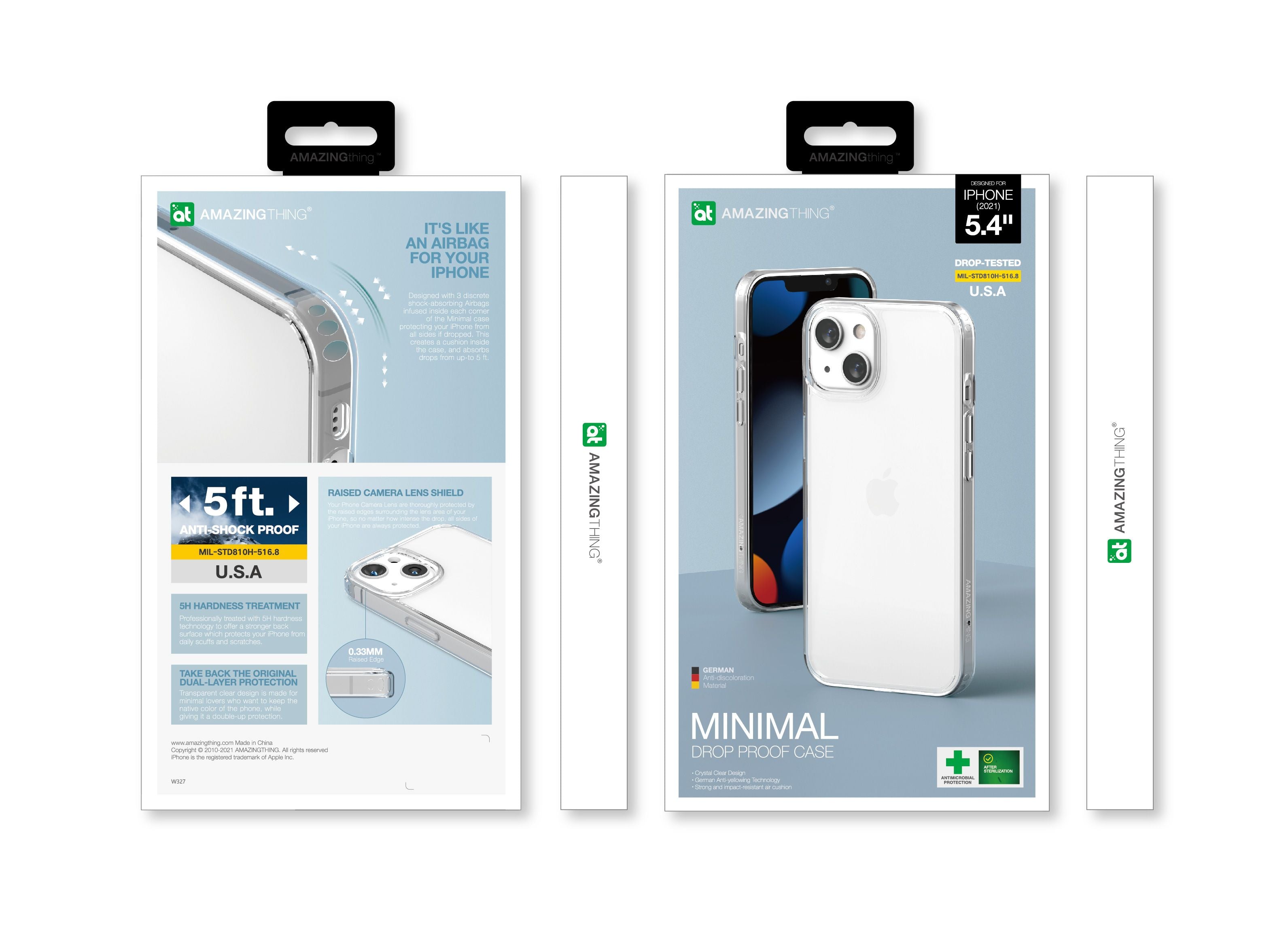 AMAZINGthing Minimal Drop Proof Case for iPhone 13 Mini