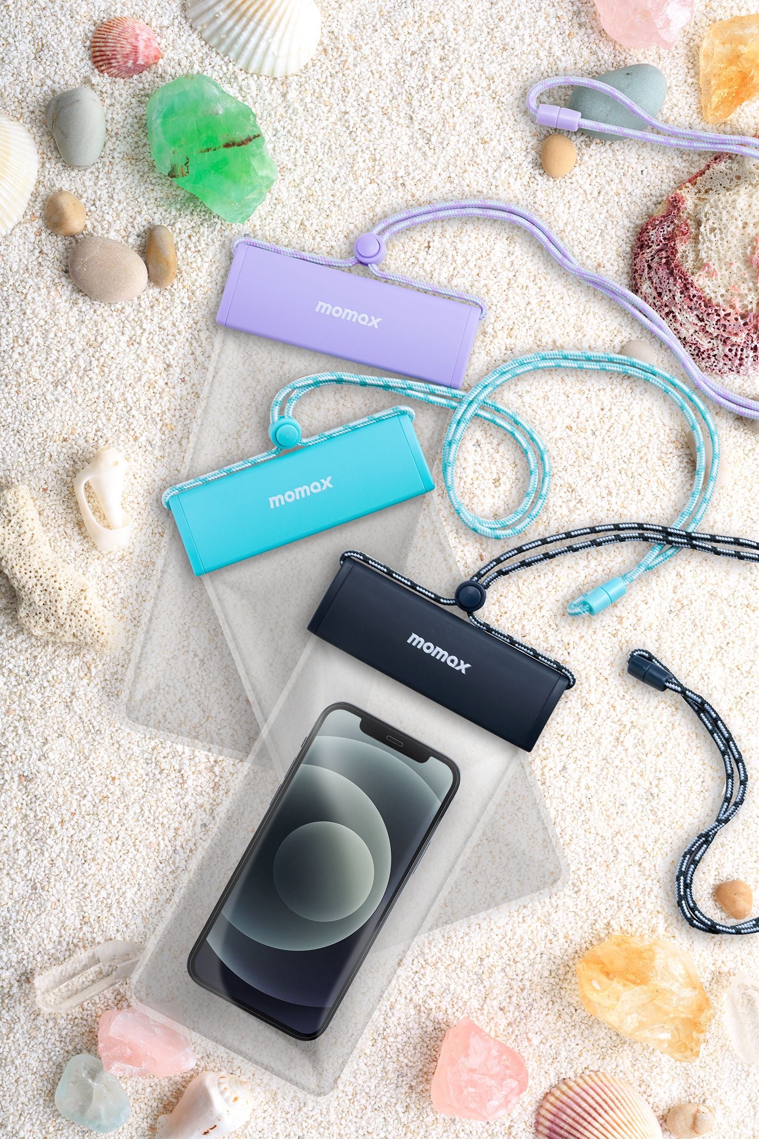 Momax Waterproof Pouch Universal with Neck Strap