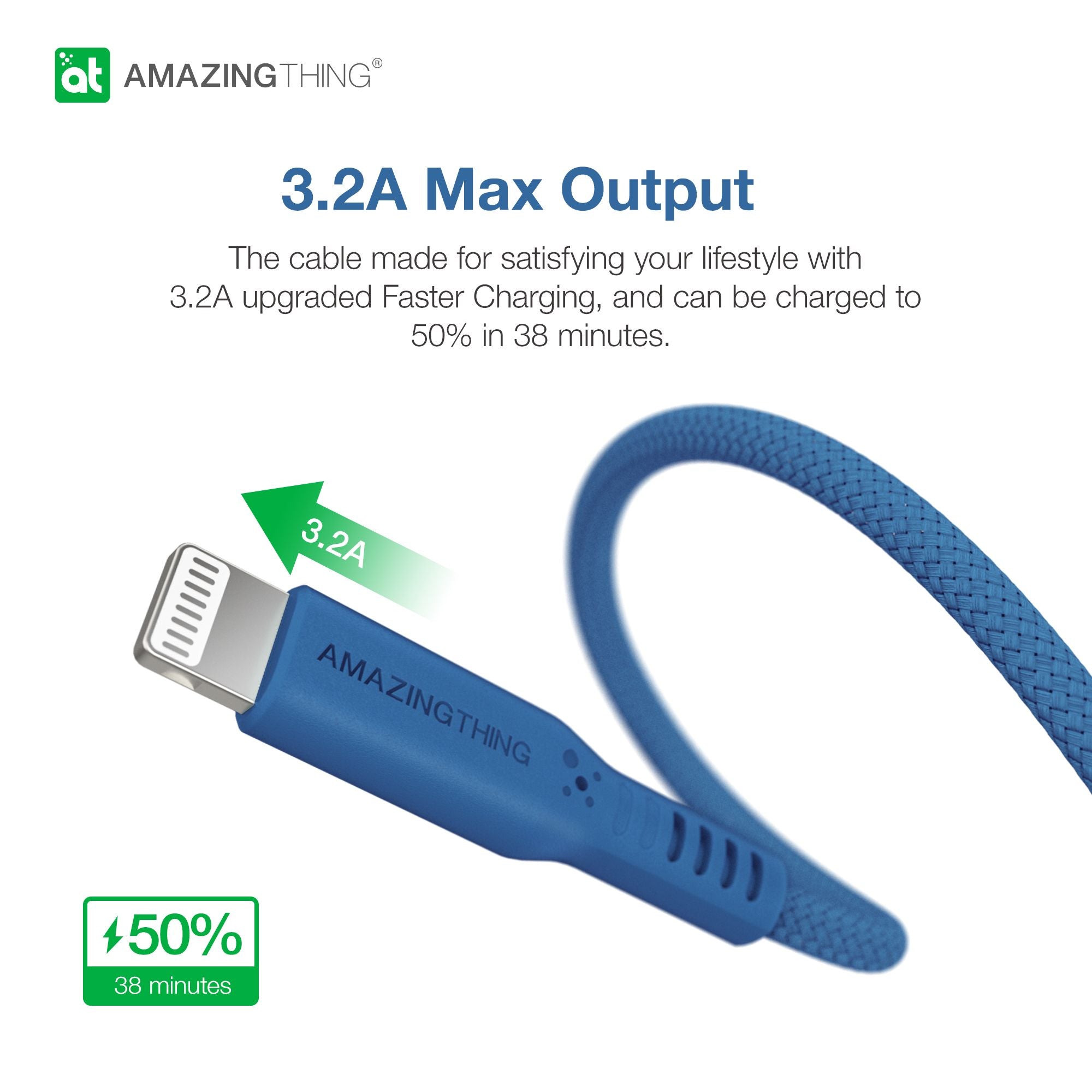 AMAZINGthing Speed Pro Zeus USB-A to Lightning Cable 1.1M