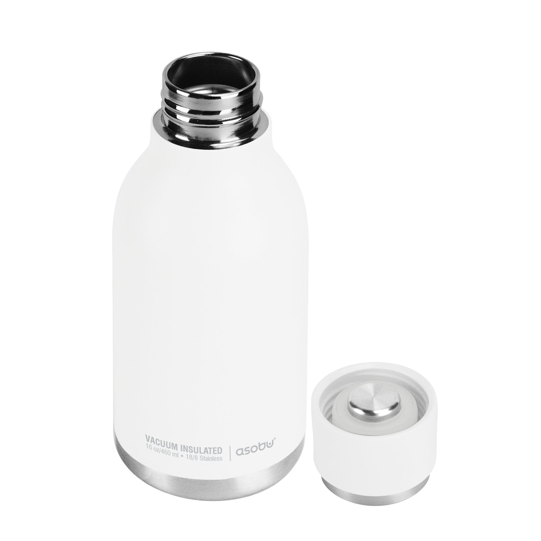 ASOBU Urban Vacuum Insulated Bottle 16oz/460ml - White - Tech Street