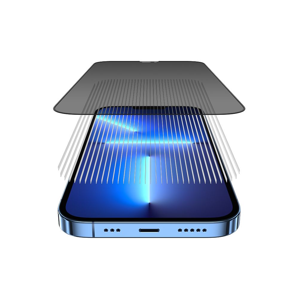 AMAZINGthing 2.7D Full Radix Glass Screen Protector for iPhone 14 6.1 - Privacy