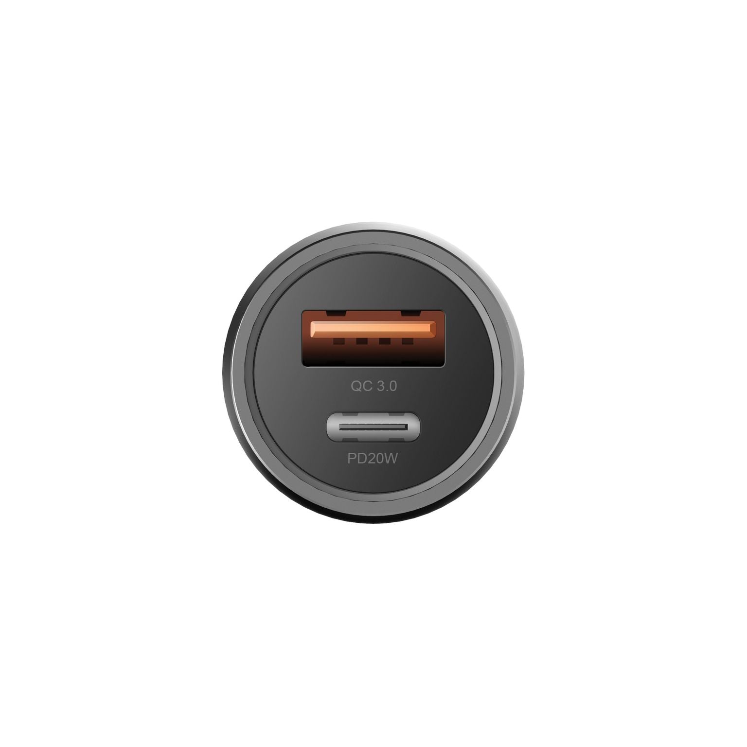 Energea Alu Drive Car Charger PD20+ USB-C + QC3.0 USB-A Duo Port Aluminium 38W