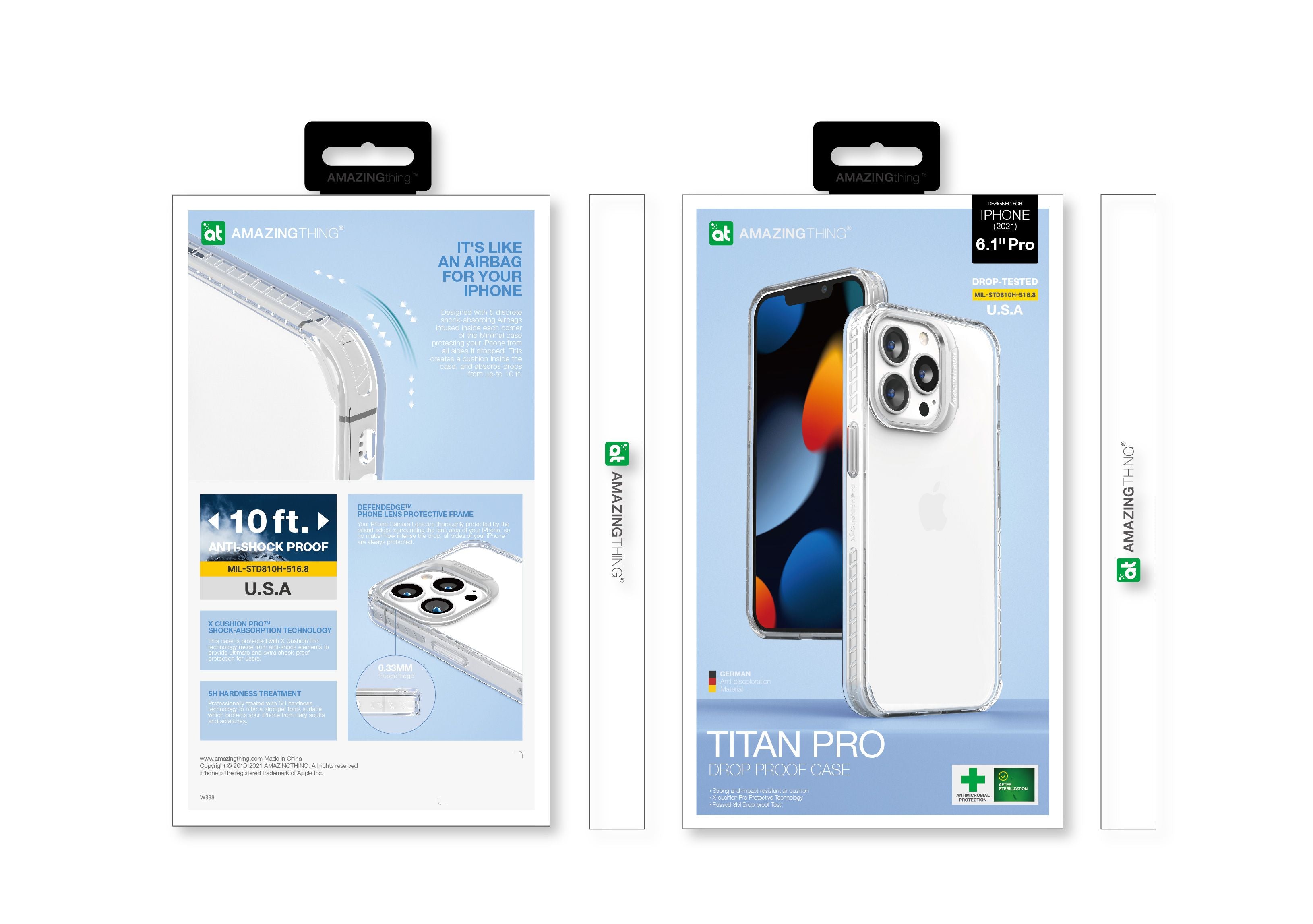 AMAZINGthing Titan Pro Drop Proof Case for iPhone 13 Pro