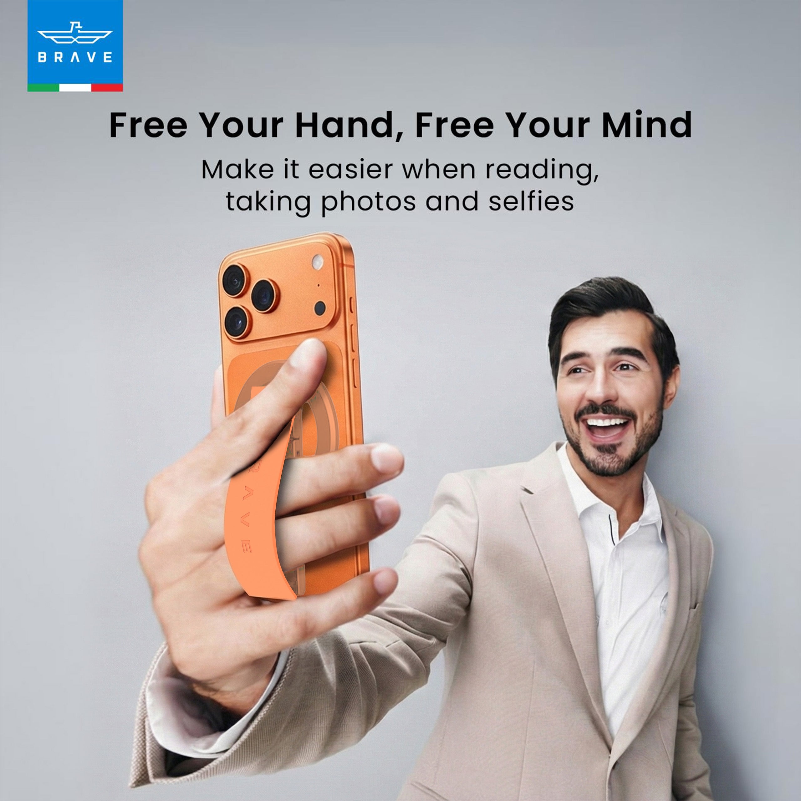 BRAVE Grip 3 in 1 Magnetic Grip And Kickstand - TECH STREET