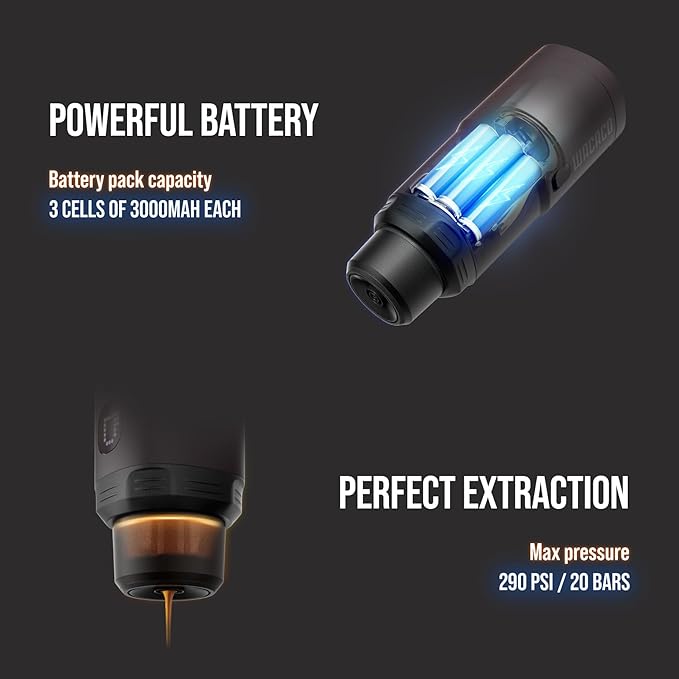 Wacaco - Electric portable espresso maker  PIXAPRESSO - TECH STREET