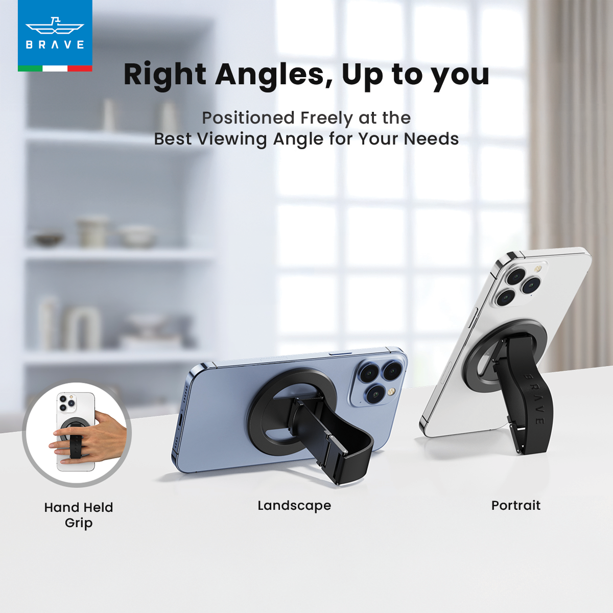 BRAVE Grip 3 in 1 Magnetic Grip And Kickstand - TECH STREET