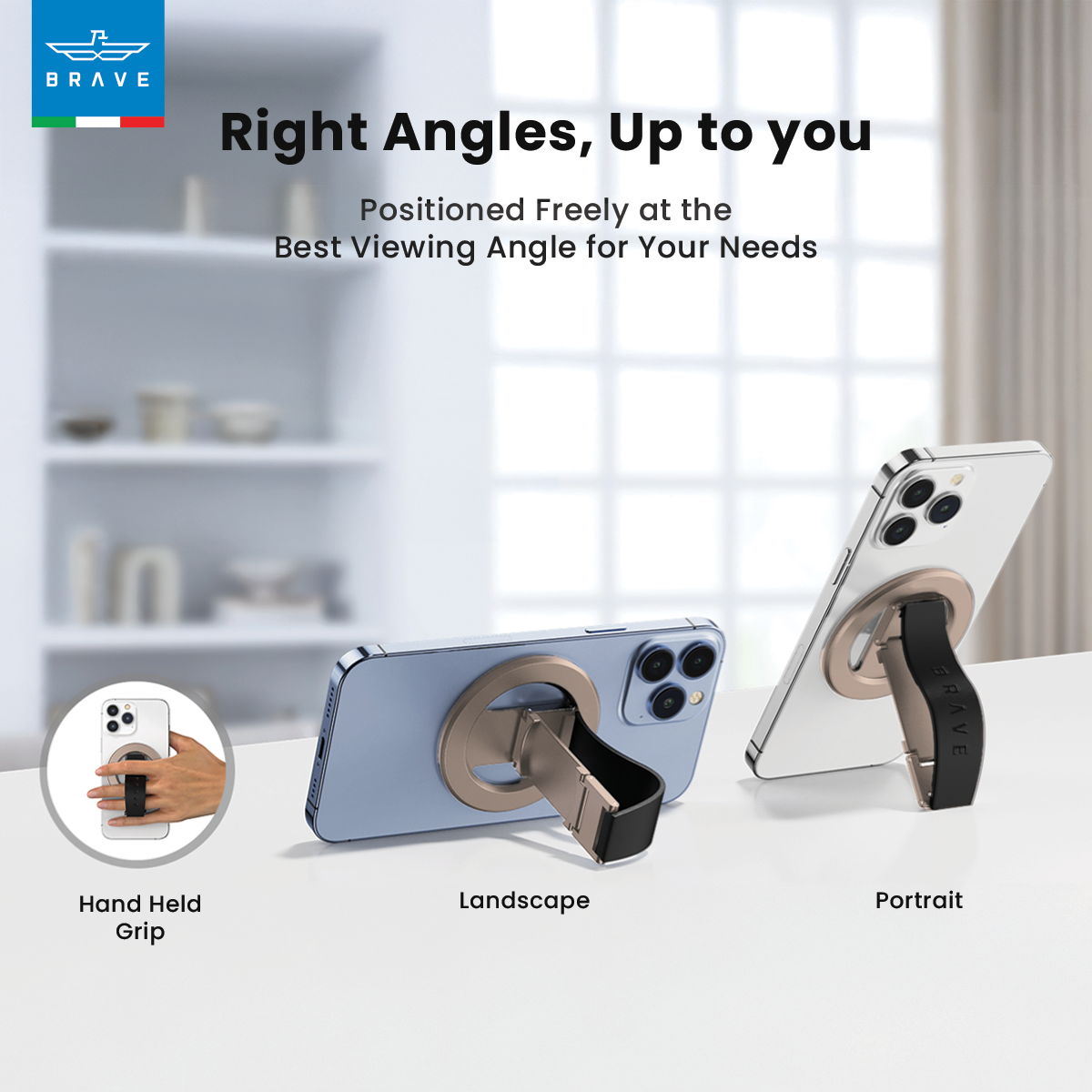 BRAVE Grip 3 in 1 Magnetic Grip And Kickstand - TECH STREET