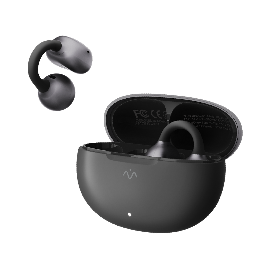 MOMAX 1-VIBE CLIP M.IN.D TRUE WIRELESS ENC INTELLIGENT CLIP ON EARBUDS - TECH STREET
