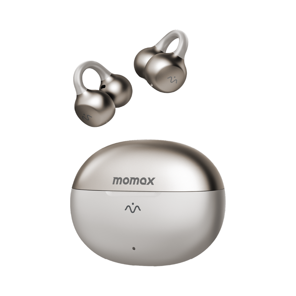 MOMAX 1-VIBE CLIP M.IN.D TRUE WIRELESS ENC INTELLIGENT CLIP ON EARBUDS - TECH STREET