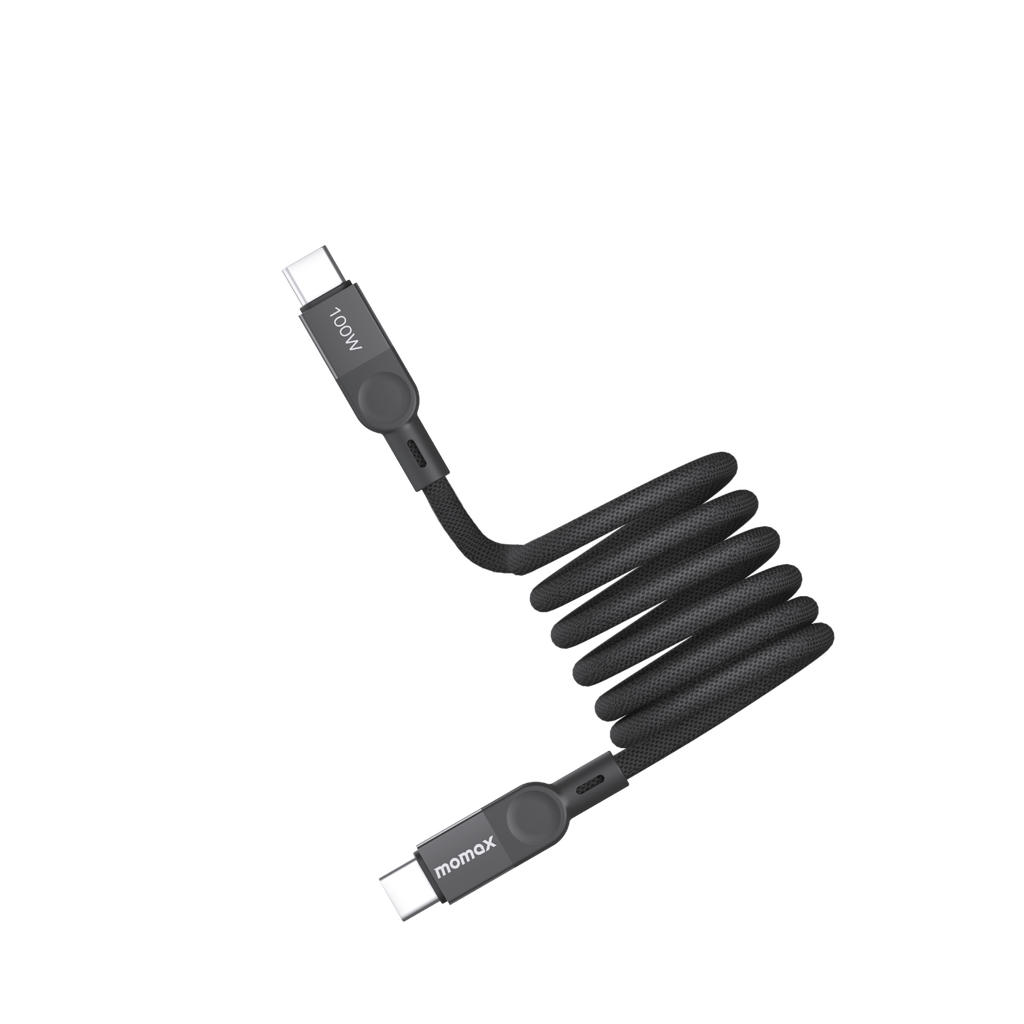 MOMAX ELITE MAG LINK 100W USB-C TO USB-C MAGNETIC CABLE 2M