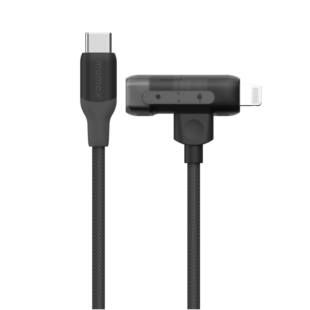 MOMAX 1-LINK FLOW DUO 2IN1 USB-C TO USB-C+LIGHTNING CABLE 1.5M