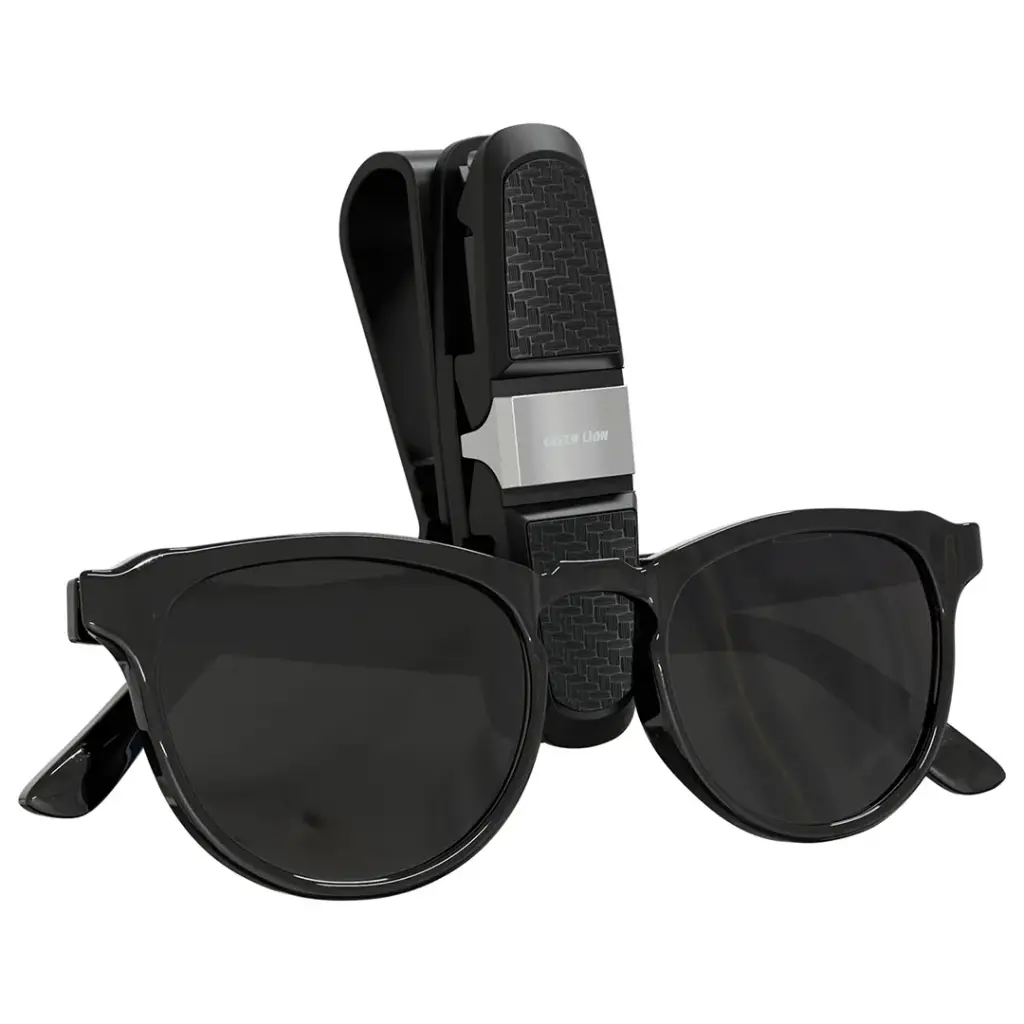 Green Lion Visor Guard Car Sunglasses Holder