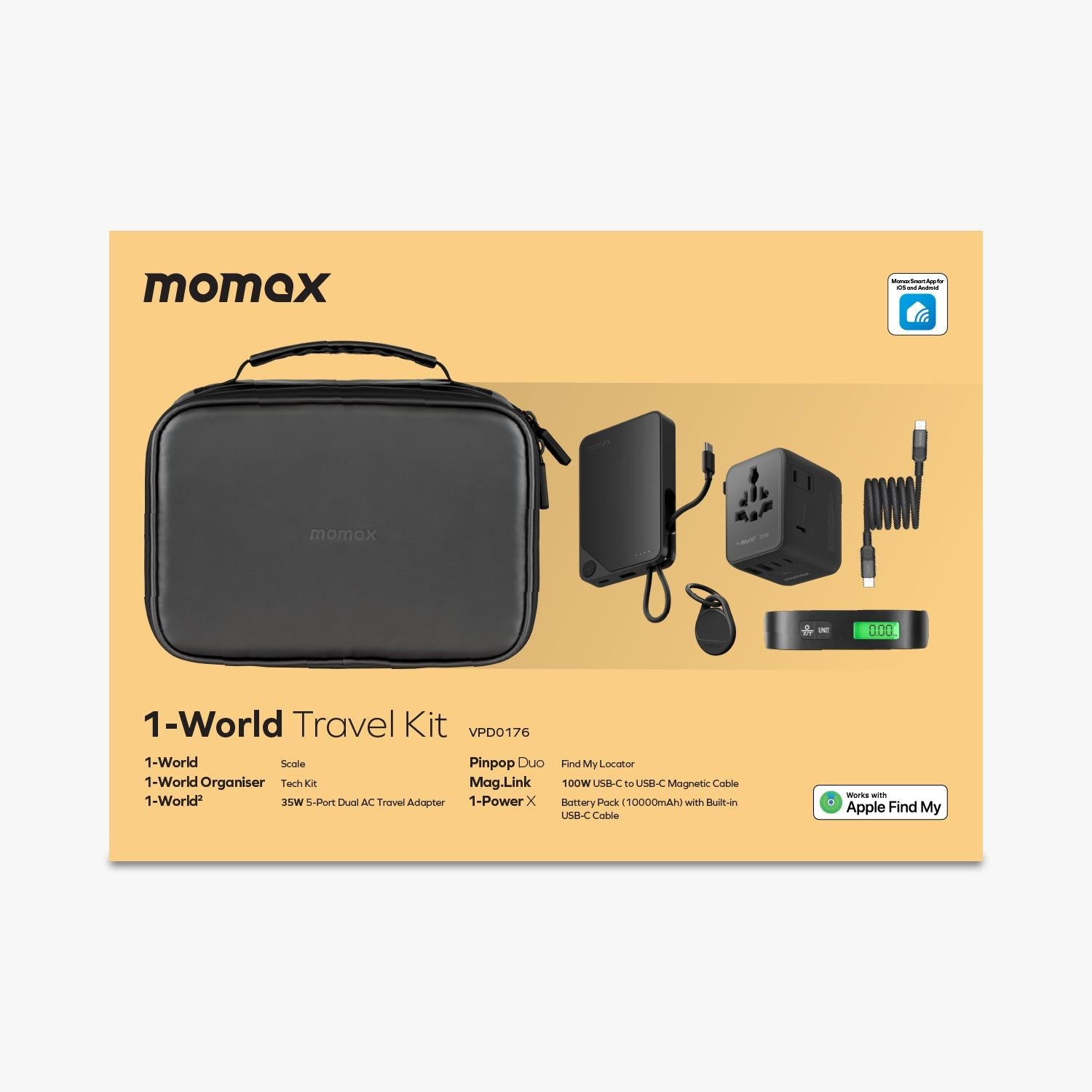 MOMAX 1-WORLD TRAVEL ESSENTIAL KIT (Pre Order - Delivery end of June)