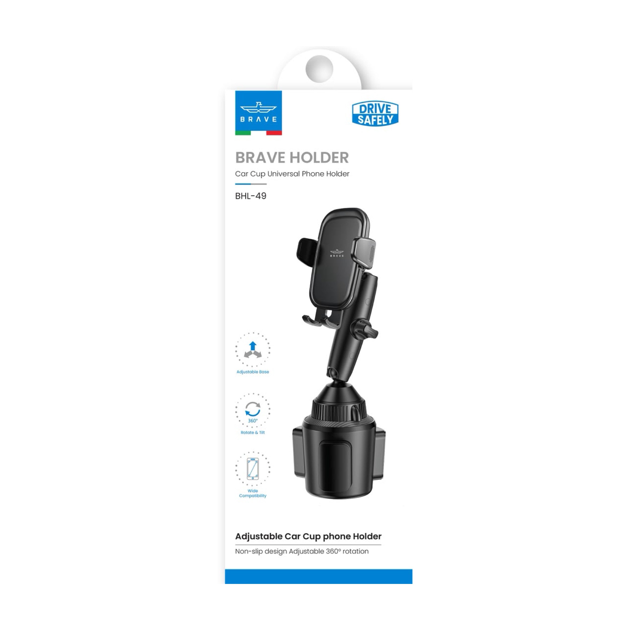 BRAVE - Car Cup Phone Holder - TECH STREET