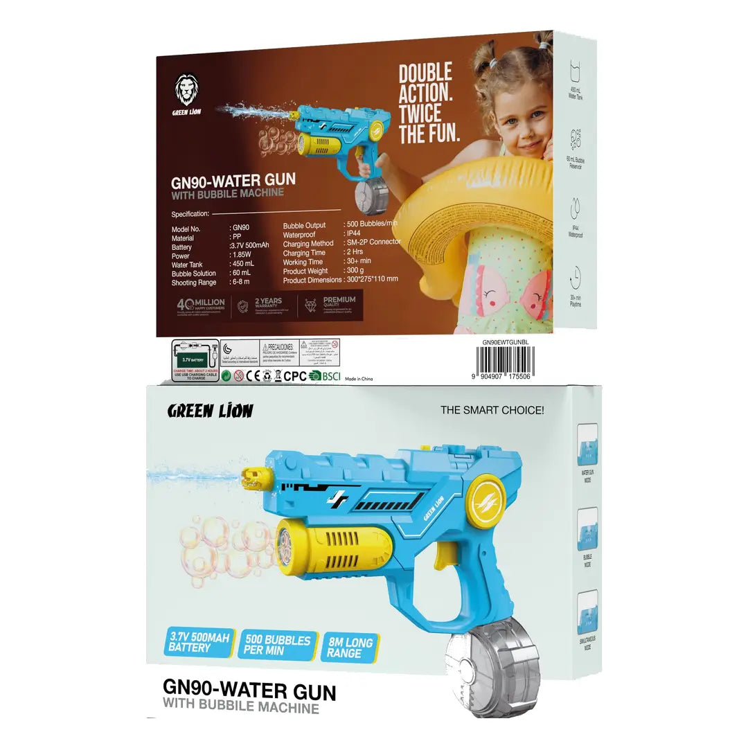Green Lion - GN90 Water Gun with Bubble Machine
