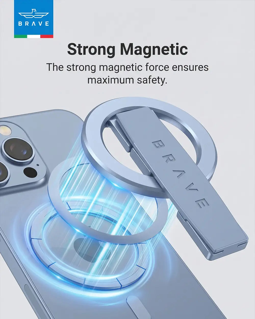 BRAVE Grip 3 in 1 Magnetic Grip And Kickstand - TECH STREET