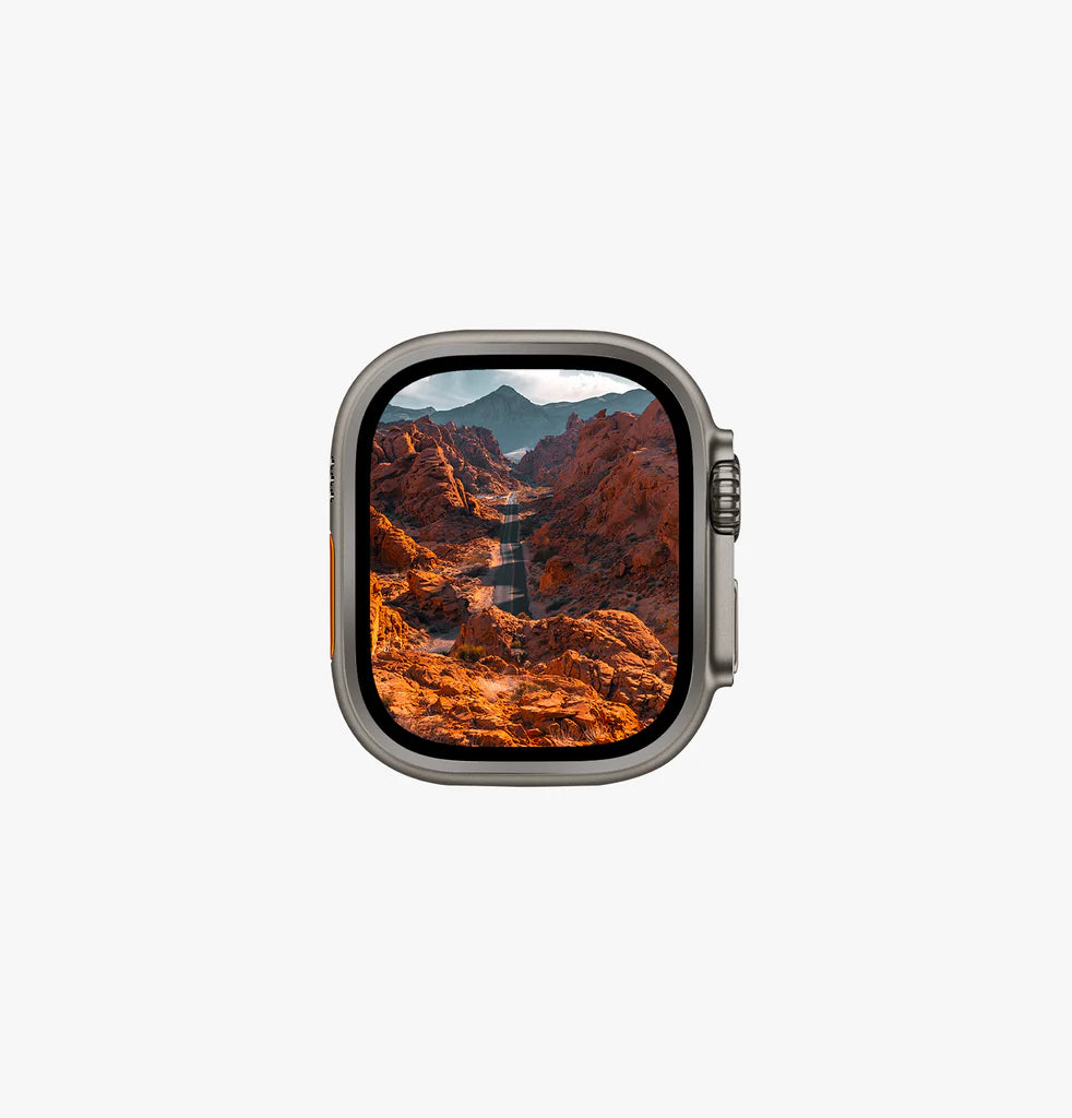 UNIQ Optix Duo Pro Apple watch ultra anti-reflective glass protector and stainless steel bezel