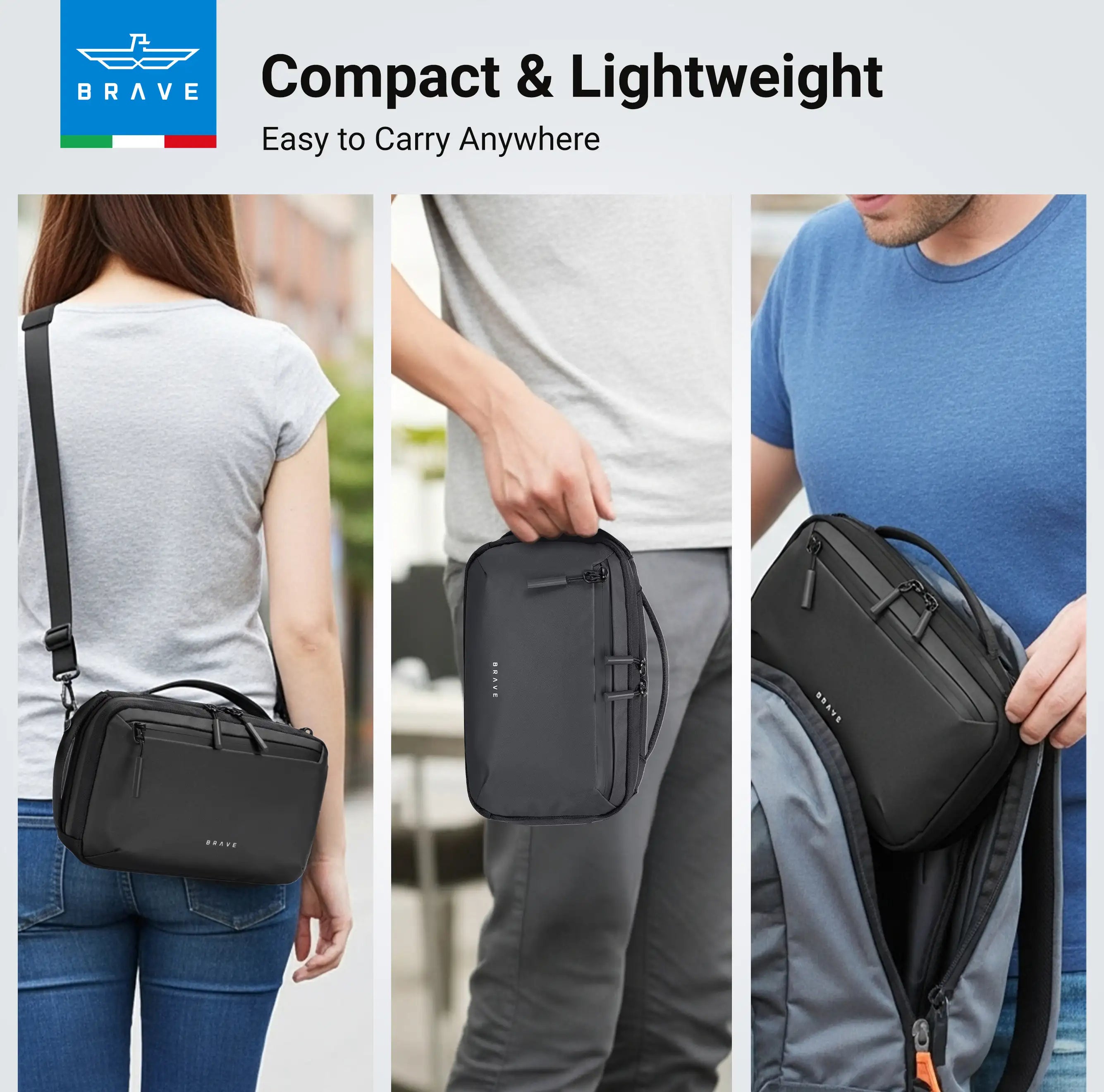 Brave BTP-05 Tech Pouch Organizer Portable Gadget Storage For Travel