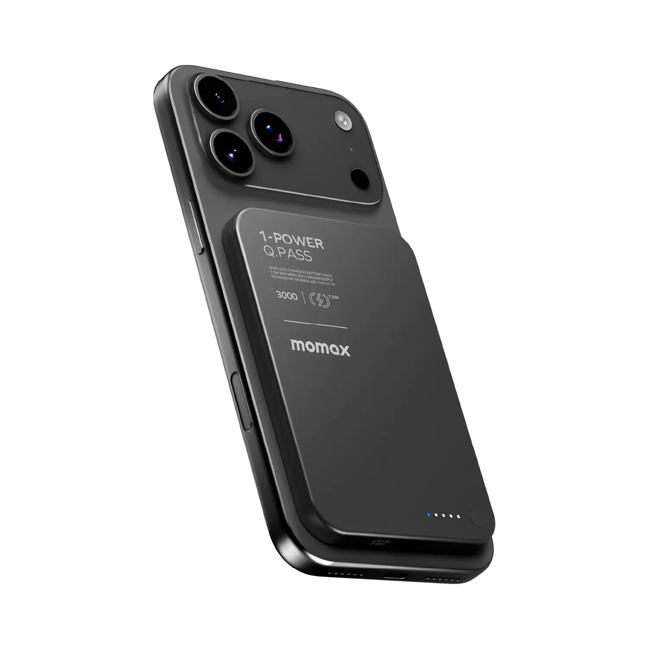 MOMAX 1-POWER Q.PASS 3000mAh Slim Magnetic wireless power bank